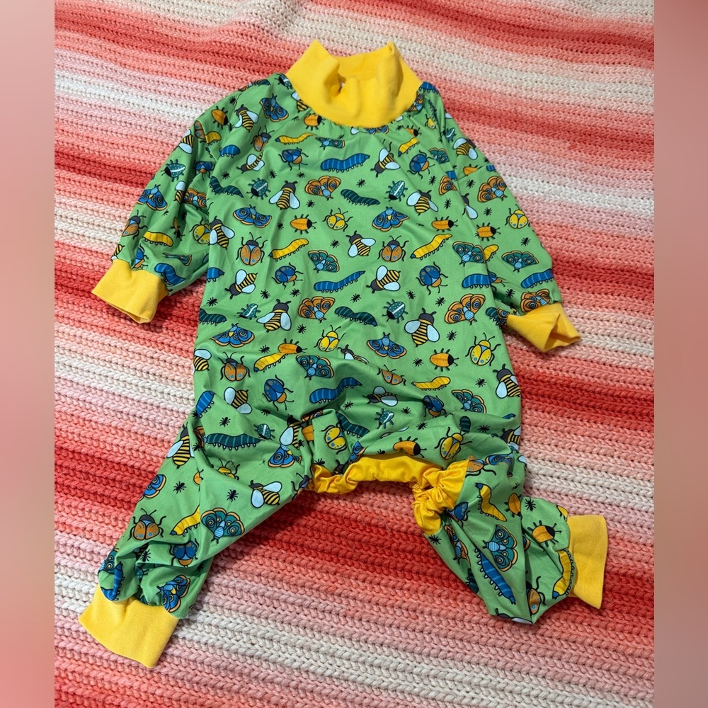Colorful Insect Print Dog Pajamas